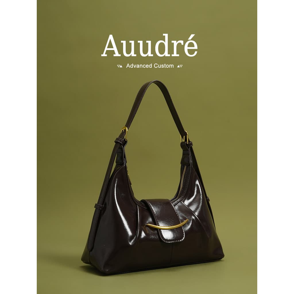 Bolsa bolsa transversal feminino Auudre textura Premium Retro grande capacidade de um ombro axilas saco feminino 2026 no