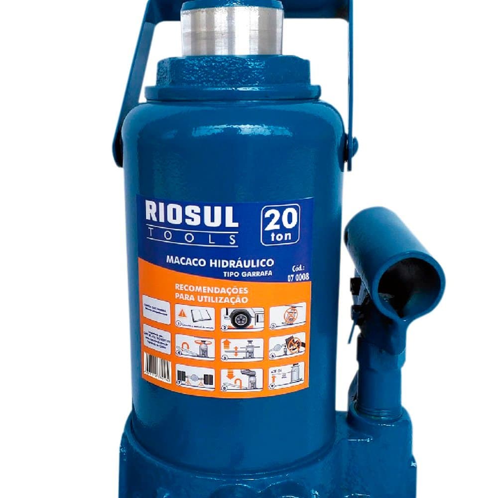 MACACO HIDRAULICO TIPO GARRAFA 20 TON - RIOSULTOOLS