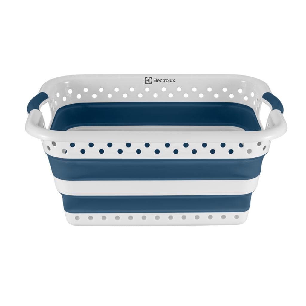 Cesto Azul Retrátil Dobrável Para Roupas 40 Litros Electrolux Original