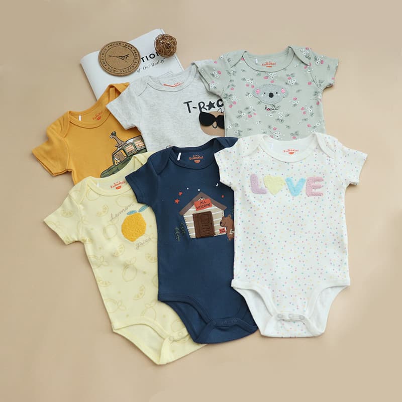 Roupas de bebê recém-nascido verão macacão mensal bebê recém-nascido macacão primavera verão triângulo macacão algodão p