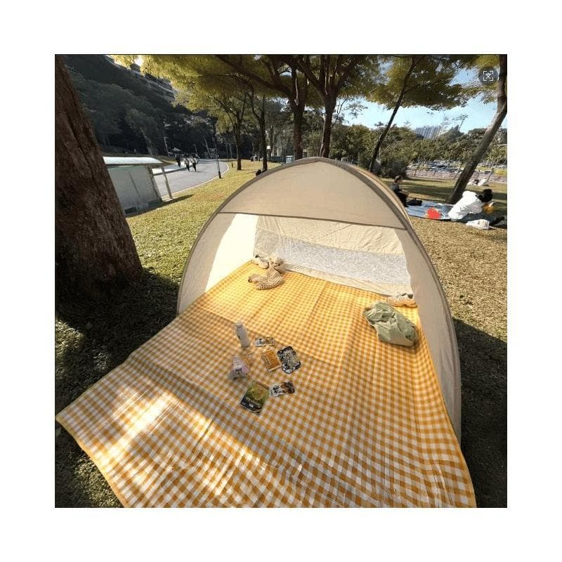 Tenda portátil dobrável ao ar livre, abertura com um clique, fechamento, barraca de acampamento, protetor solar, piqueni