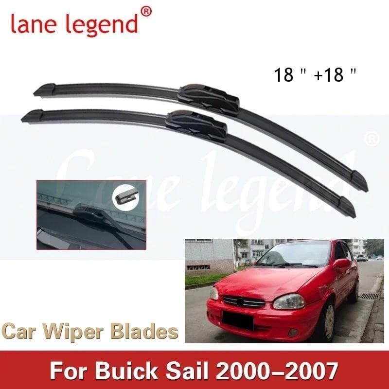 Lâmina De Limpador De Carro Para Buick Vela 18 " + 18 " 2000-2007 Lâminas-Brisa Automático , Lavagem De Janela , Ajuste