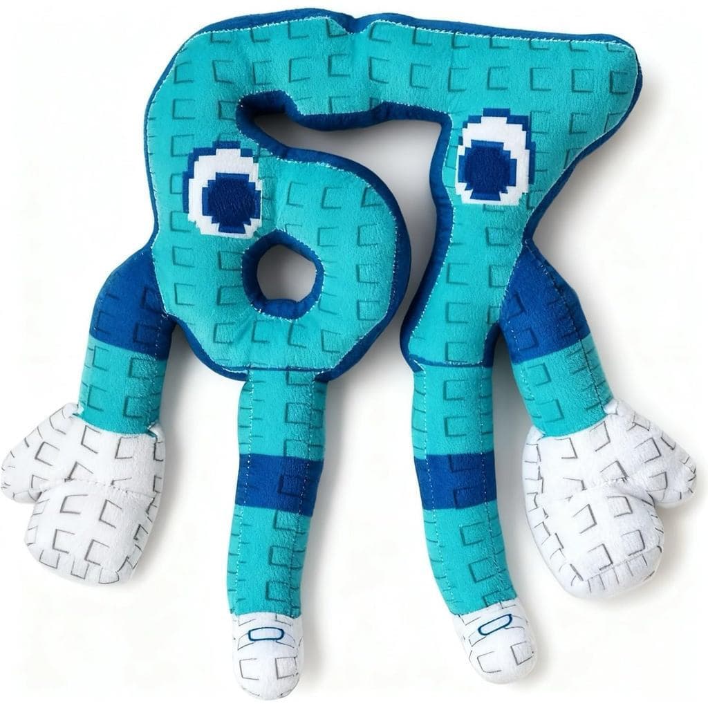 Pelúcia Fofa Brainrot 67-Italiano Six Seven Plush Blue Style 10 Polegadas , Boneca De Macia 67 Azul , Presente De Brinqu