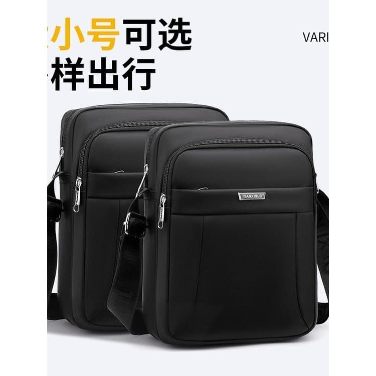Bolsa masculina 2026 novo estilo lazer viagem bolsa de ombro simples moda versão coreana leve pano de náilon Multi-camad