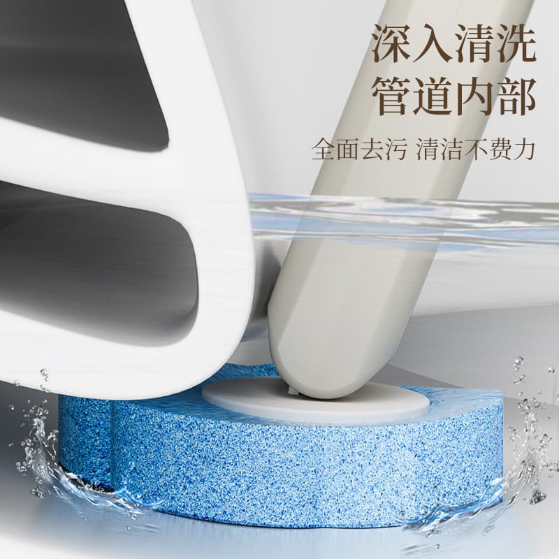 Escova de vaso sanitário descartável, cabeça de escova de substituição descartável para limpeza de vaso sanitário, dreno