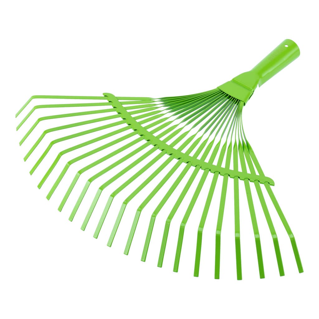 Vassora Rastelo de Jardim Metálico Grama Verde 43 X 36cm 22 Dentes Sem Cabo Ancinho