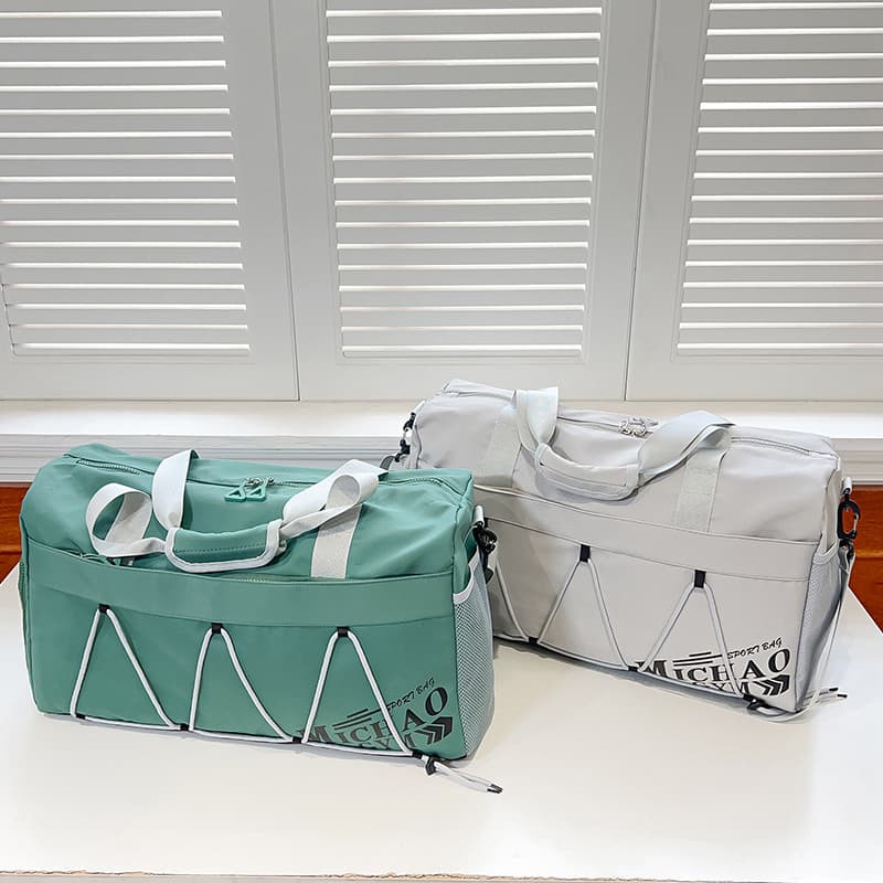 Bolsa de ginástica bolsa de viagem de grande capacidade separação seca e molhada Fitness esportes natação trole caso via