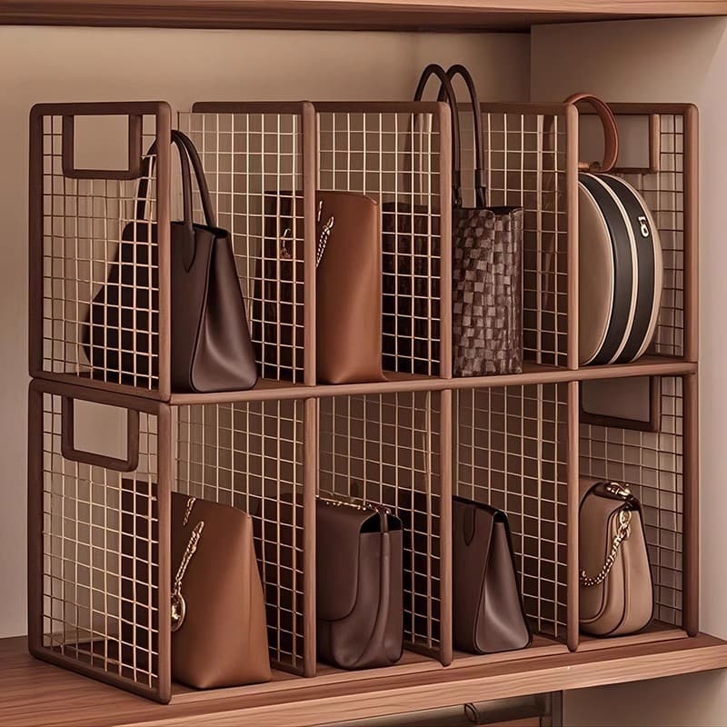 Saco de armazenamento rack de armazenamento sem perfuração guarda-roupa interno em camadas rack de armazenamento Multi-c