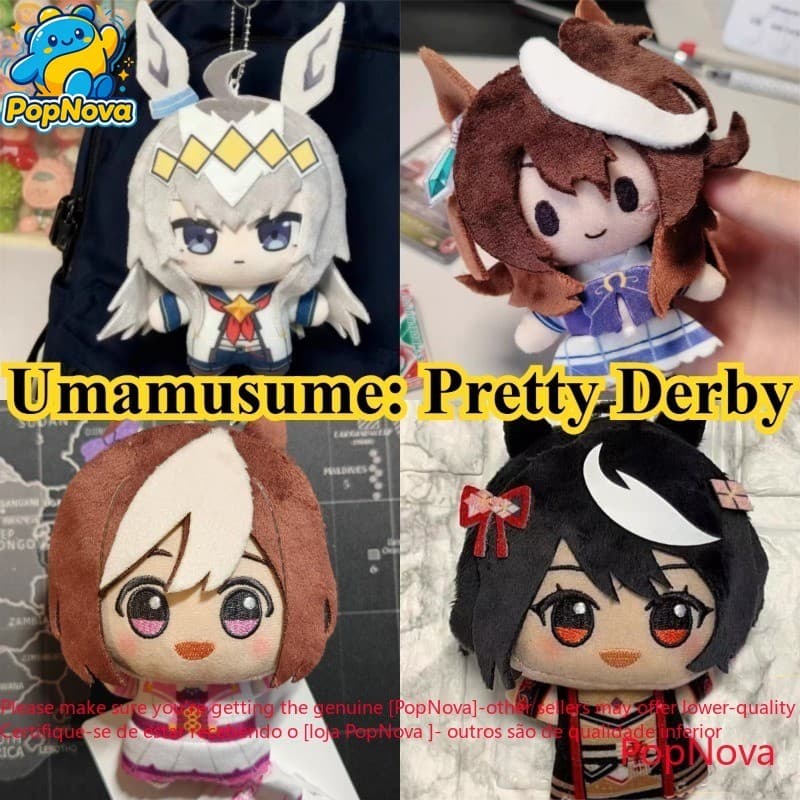 Chaveiro De Pelúcia Umamusume Pretty Derby Symboli Rudolf‌ Kitasan Preto‌ Brinquedo Bonito Semana Especial Boneca De Alg