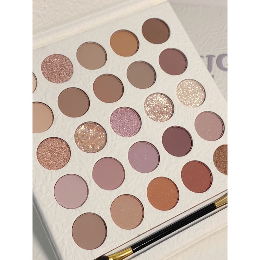 MUGE LEEN Creme Elf Paleta de Sombras Peroladas Foscas Terra Leite Chá Cor Estudante Paleta Grande Paleta de Somb