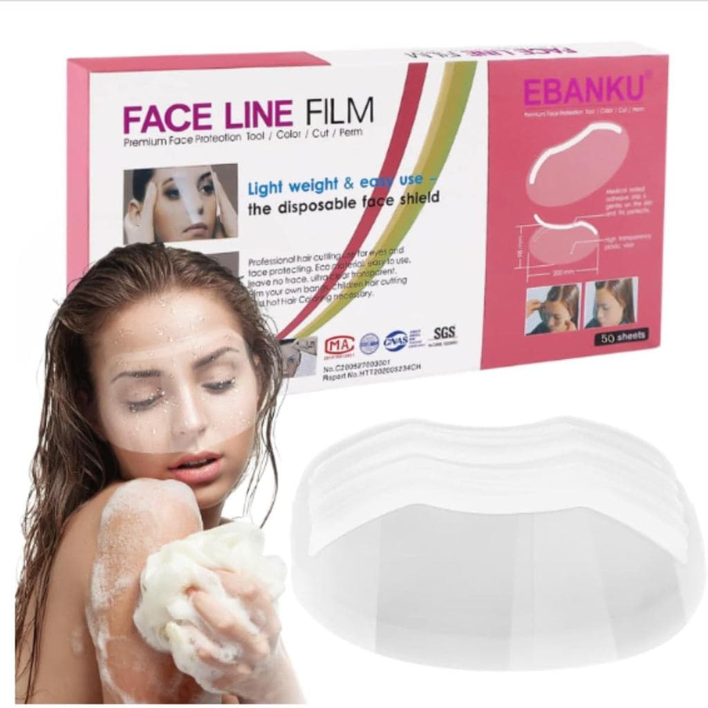EBANKU 100 PCS Viseira de Banho para Microblading, Protetores de Sobrancelha Aprimorados para Banho, Óculos de Proteção