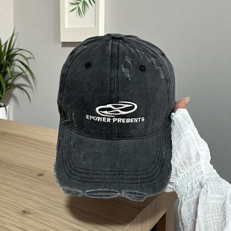 Japonês desgastado Street Wear boné de beisebol meninos meninas estilo unissex único buraco bordado macio topo boné lava