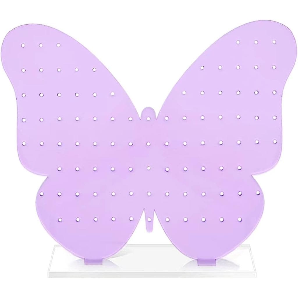 Suporte para Brincos de Acrílico em Forma de Borboleta TANG SONG, Organizador de Joias, Porta-Brincos (Roxo)