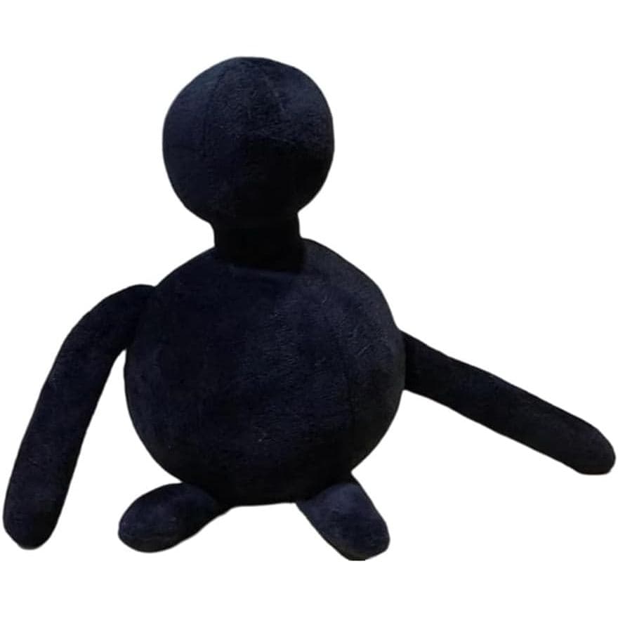 Boneco de Pelúcia Preto, Brinquedo de Pelúcia, Merchandise de Cosplay e Jogos, Chaveiro Fofo, Presente para Fãs, 8,5"