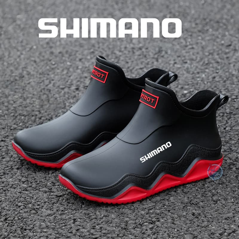 Shimano Verão Novos Homens Botas De Chuva De Pesca Antiderrapante À Prova Dwaterproof Água Sapatos Masculinos De Borrach