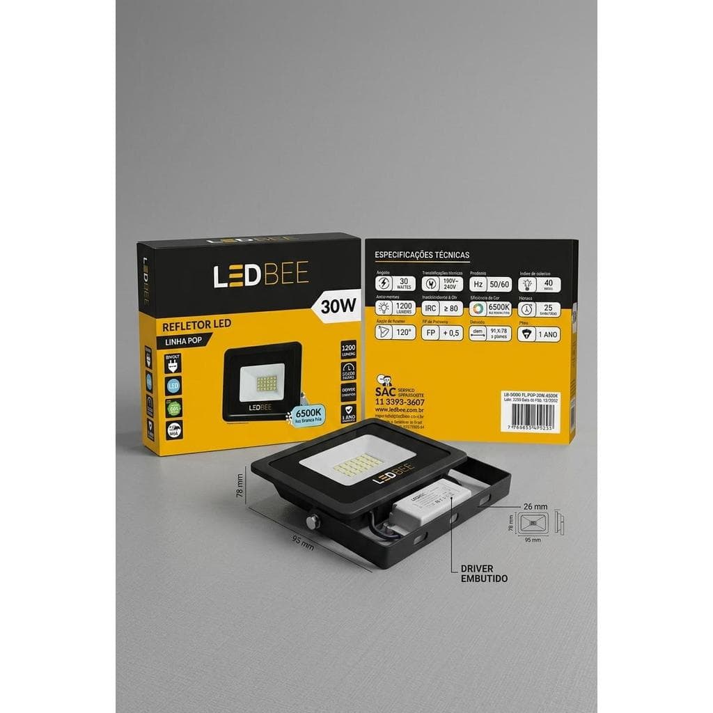Refletor Led 30w ledbee Bivolt