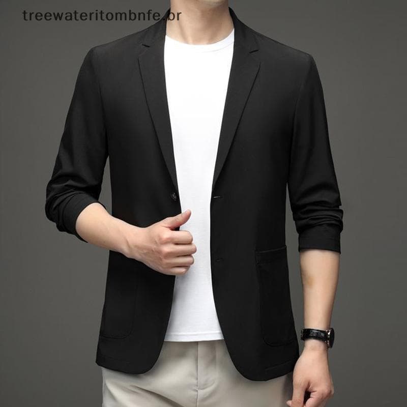 Blazer Casual Masculino Leve Terno De Negócios Jaet Bla Luto Top