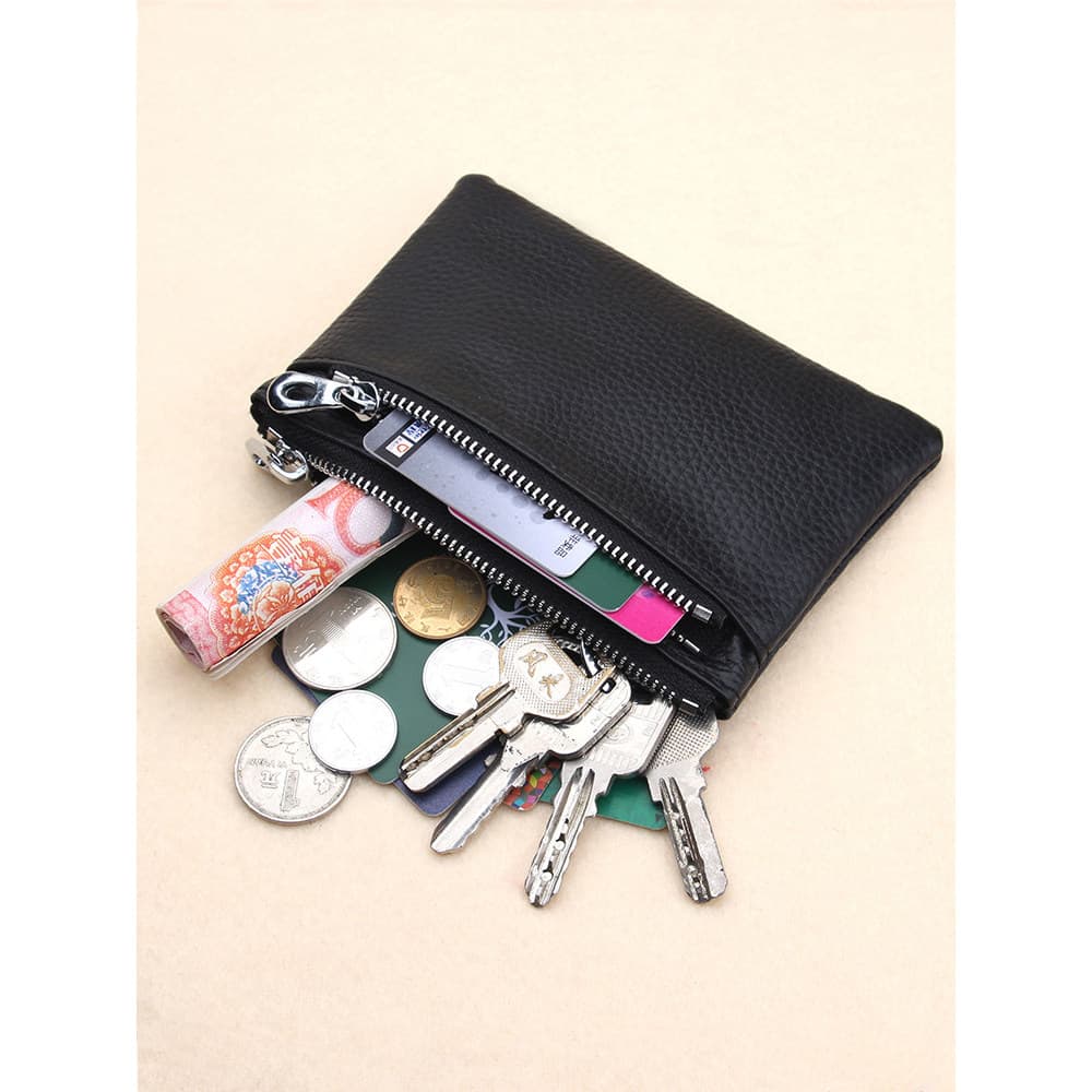 carteira masculina carteira masculina com ziper Novo estilo japonês coreano bolsa de moedas de couro masculino Mini pequ