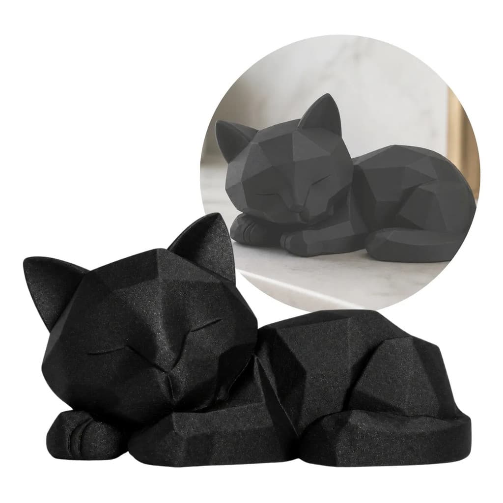 Gatinho Decorativo Geometrico Minimalista Enfeite Casa
