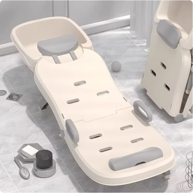 Dobrável tamanho grande mulheres grávidas shampoo reclinável confinamento doméstico shampoo cama idosos adulto shampoo f