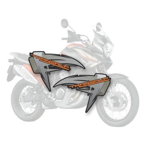 Kit Faixa Adesivo Honda Transalp Xl 700v 2014 Cinza adesivo das aletas Honda Transalp modelo original restauração