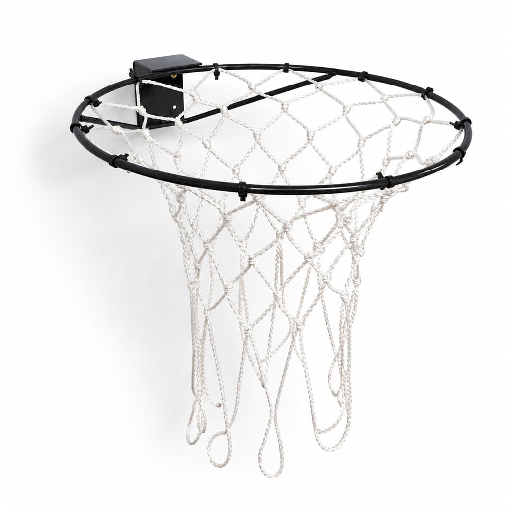 Aro Cesta Basquete Aço + Rede Chua Para Bola Oficial + Parafusos e Buchas