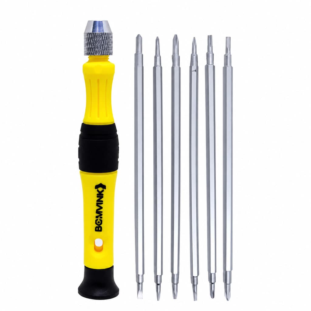Kit Chave Torx Profissional 12 Pontass com Cabo Ergonômico | Precisão para Celular, Notebook, Eletrônicos e Manutenção