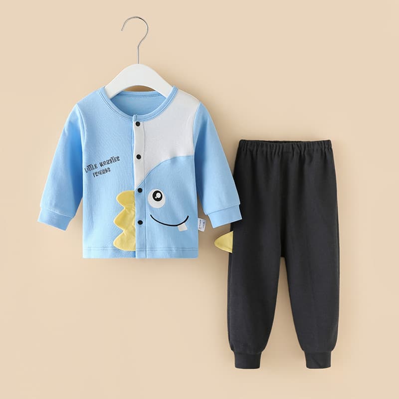 0-4 anos de idade primavera outono roupas de bebê de manga comprida terno calças superiores casuais bonito da criança cr