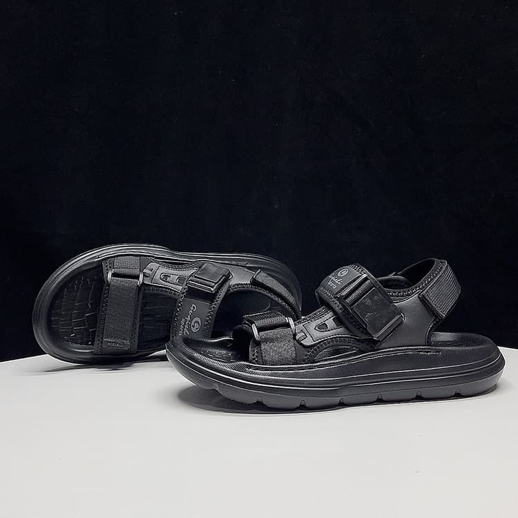 Sapatos de praia de verão masculino moda estilo esportivo sandálias masculinas antiderrapante resistente ao desgaste con
