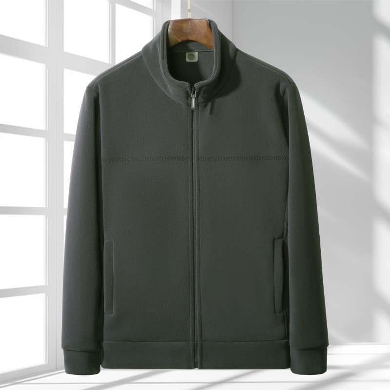 Jaqueta masculina de gola alta 2025 outono novo estilo roupas masculinas de meia-idade juventude negócios Casual simples