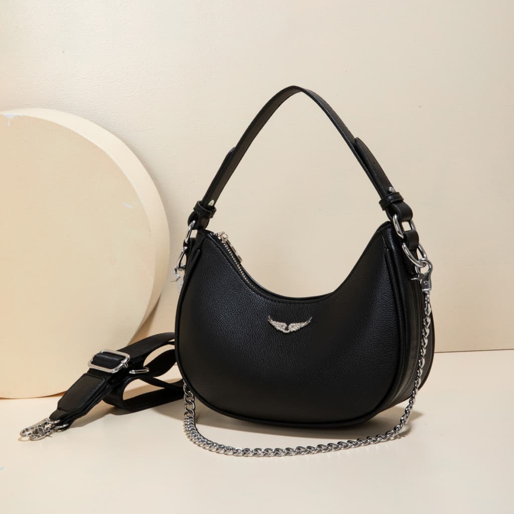 ZV saco asa saco feminino bolsa de ombro saco do mensageiro saco de corrente moda All-Match pequeno quadrado saco de jan