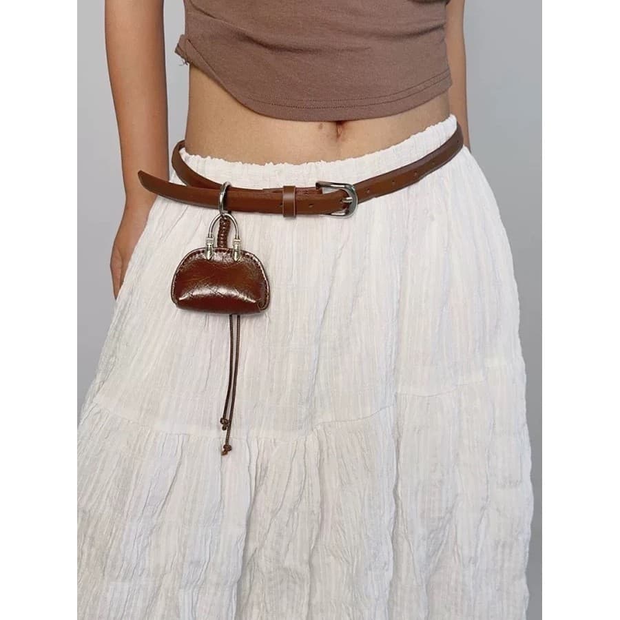 Acessórios de cinto pequeno saco de cintura borla cinto All-Match Retro saia decorativa corrente de cintura feminino peq