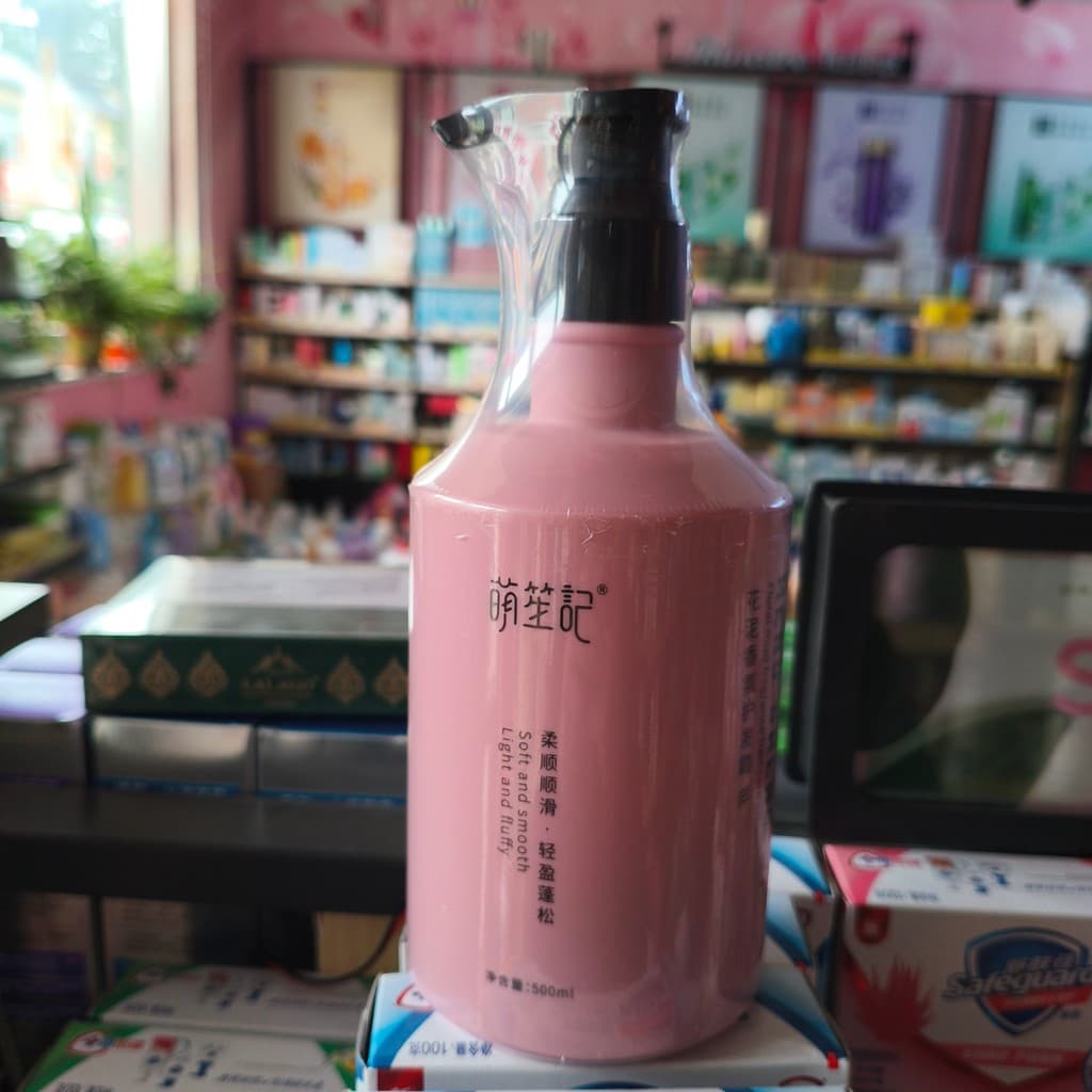 Creme de cabelo com fragrância de lama de flor Mengshengji, melhora a secura, cabelos crespos, suave, fácil pentear, con