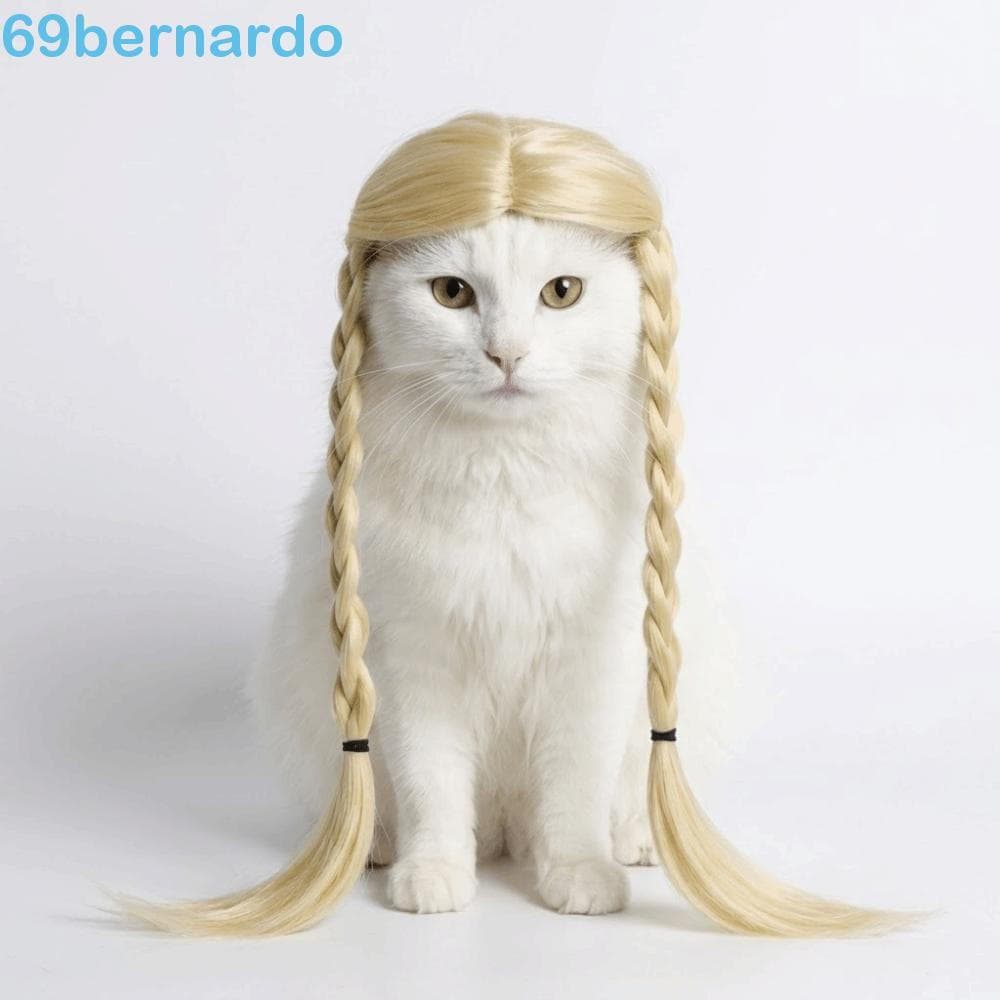 BERNARDO Tranças De Peruca Para Animais De Estimação , Confortáveis De Usar , Ajuste Ajustável , Gatos , Cães , Cosplay