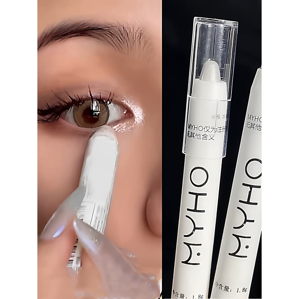 Caneta Marcador Glitter Impermeável Perolado Branco Fosco