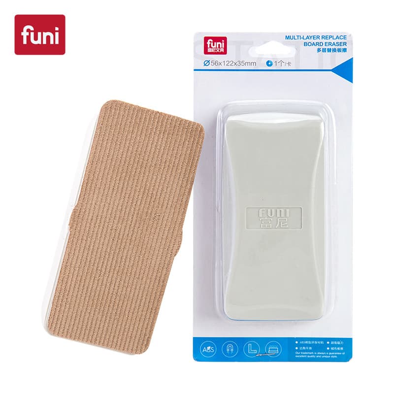 Funi borracha magnética de substituição de 5 camadas pode absorver caneta de quadro branco borracha escova de quadro bra