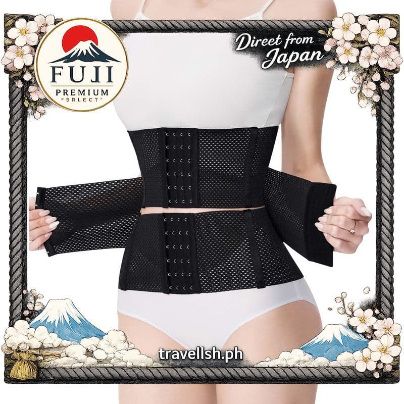 [Sawaiko] Cinta Modeladora Feminina Ajustável com Dupla Compressão para Cintura e Abdômen Verão 【Direto do Japão】