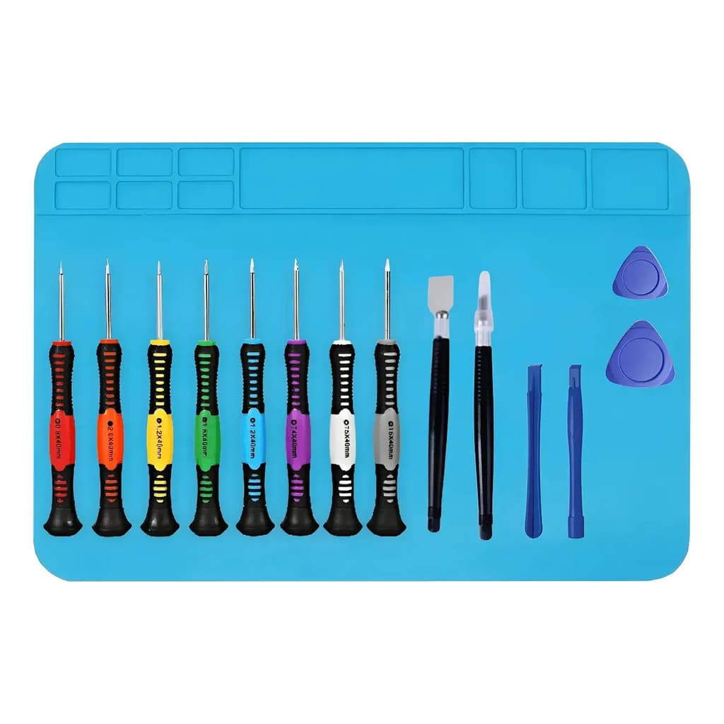 Kit Manta Antiestática 30x20 Celular + Jogo Chaves 16 Itens