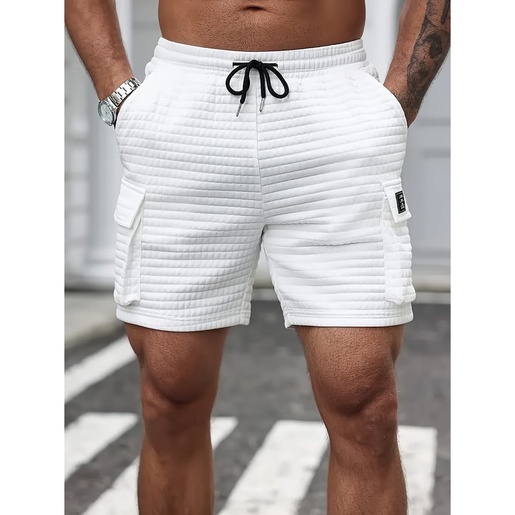 Novos Shorts Masculinos Modernos com Múltiplos Bolsos para Trabalho e Esportes ao Ar Livre, Shorts Casuais de Verão para