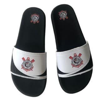 Chinelo Masculino Slide Confort Corinthians Timão Lançamento