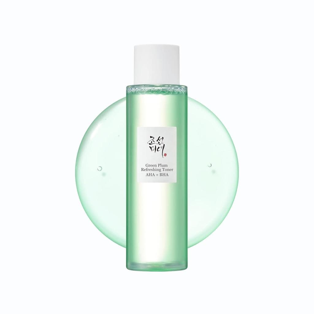 Tônico Facial Refrescante de Ameixa Verde com AHA e BHA, Essência Hidratante com Ácido Salicílico para Esfoliação Suave,