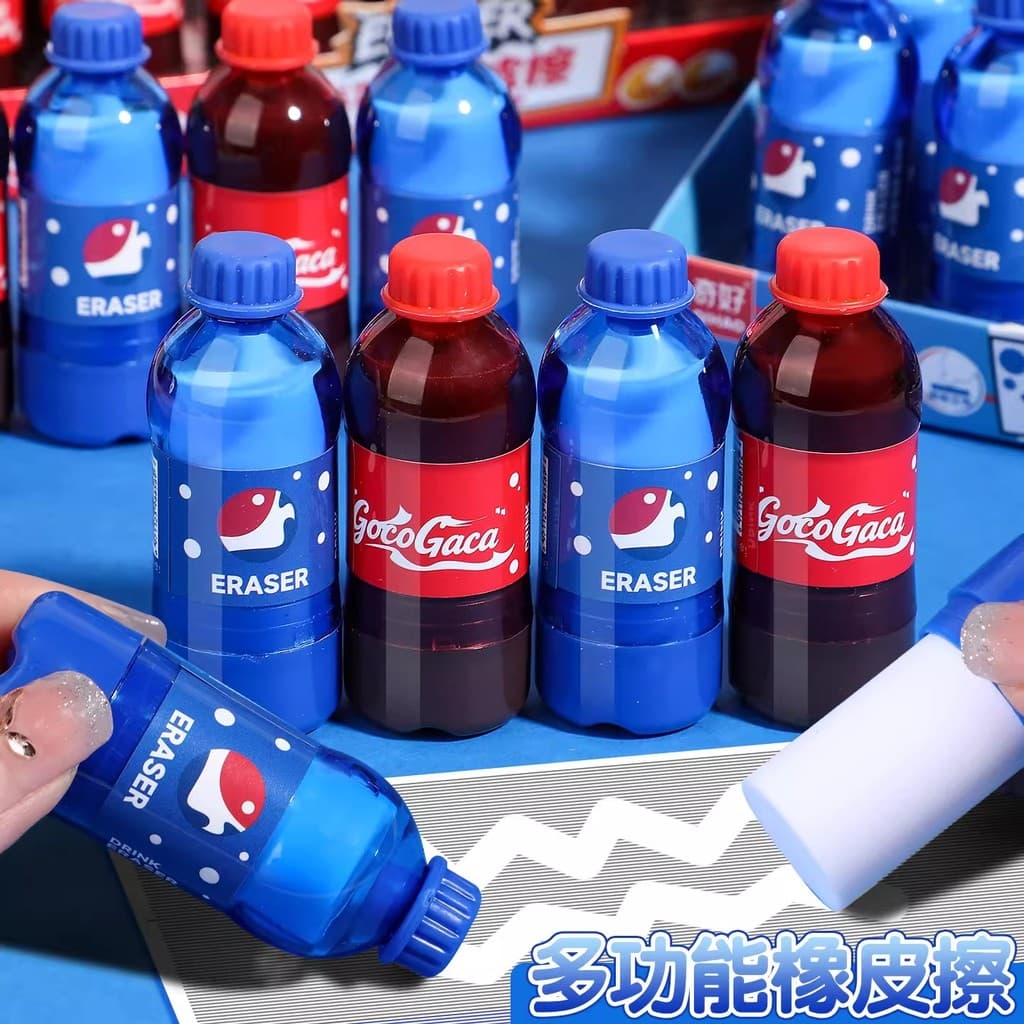Borracha estilo Cola estudante bonito dos desenhos animados multifuncional brinquedos de descompressão papelaria na moda