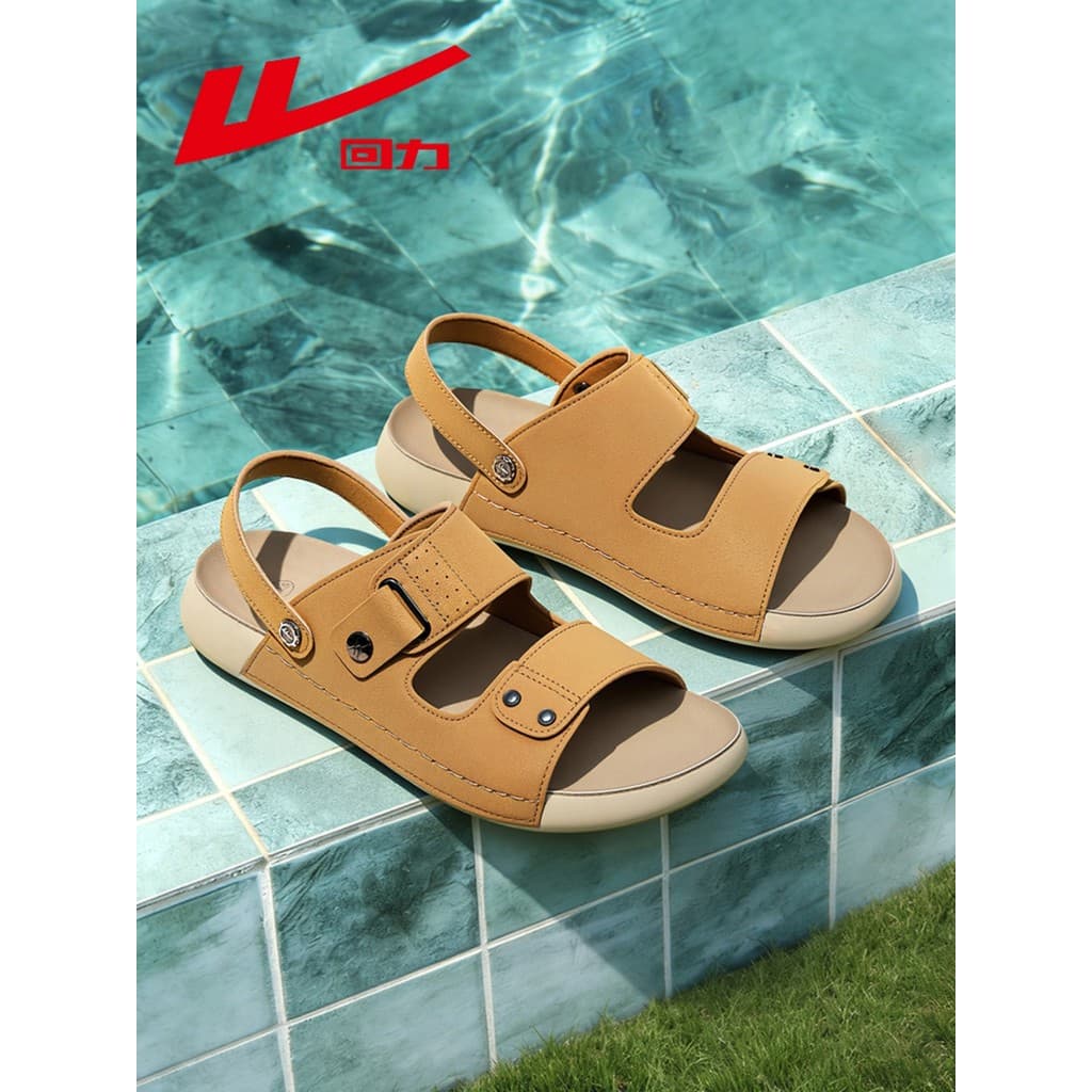 Puxar para trás sandálias masculinas verão 2026 novo estilo exterior Wear esportes sapatos de praia condução dupla utili
