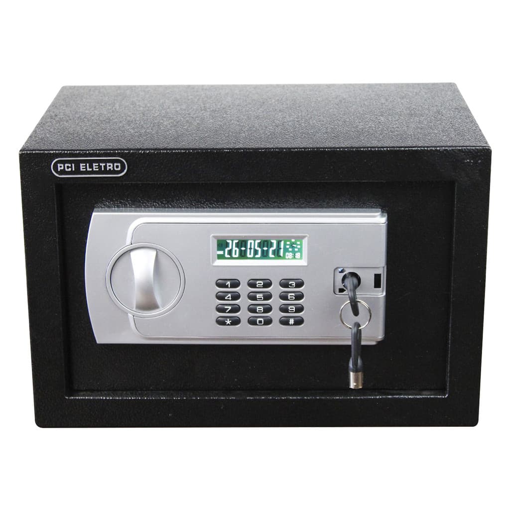 COFRE DISPLAY ELETRONICO DIGITAL - CHAVE SENHA 20MM - 6KG - 8 LITROS