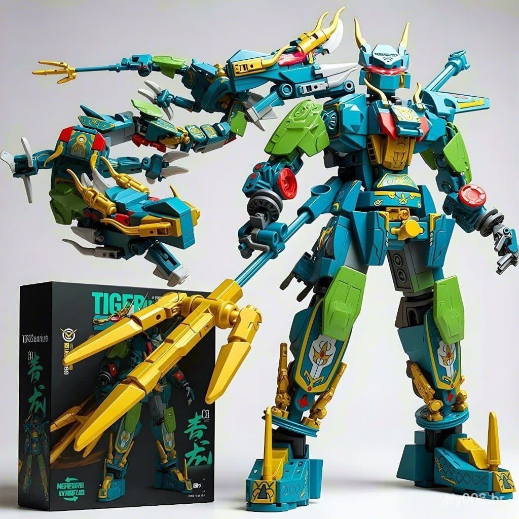 534 Peças de Blocos de Montar Lego, Série Mecha, Robô Transformador, Modelo de Guerreiro Besta Mítica, Educação DIY para
