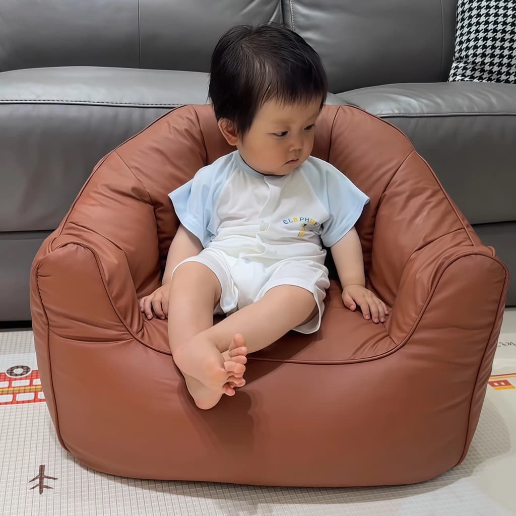 Crianças sofá pequeno sofá único bebê preguiçoso Tatami sofá quarto confortável lazer leitura canto encosto cadeira