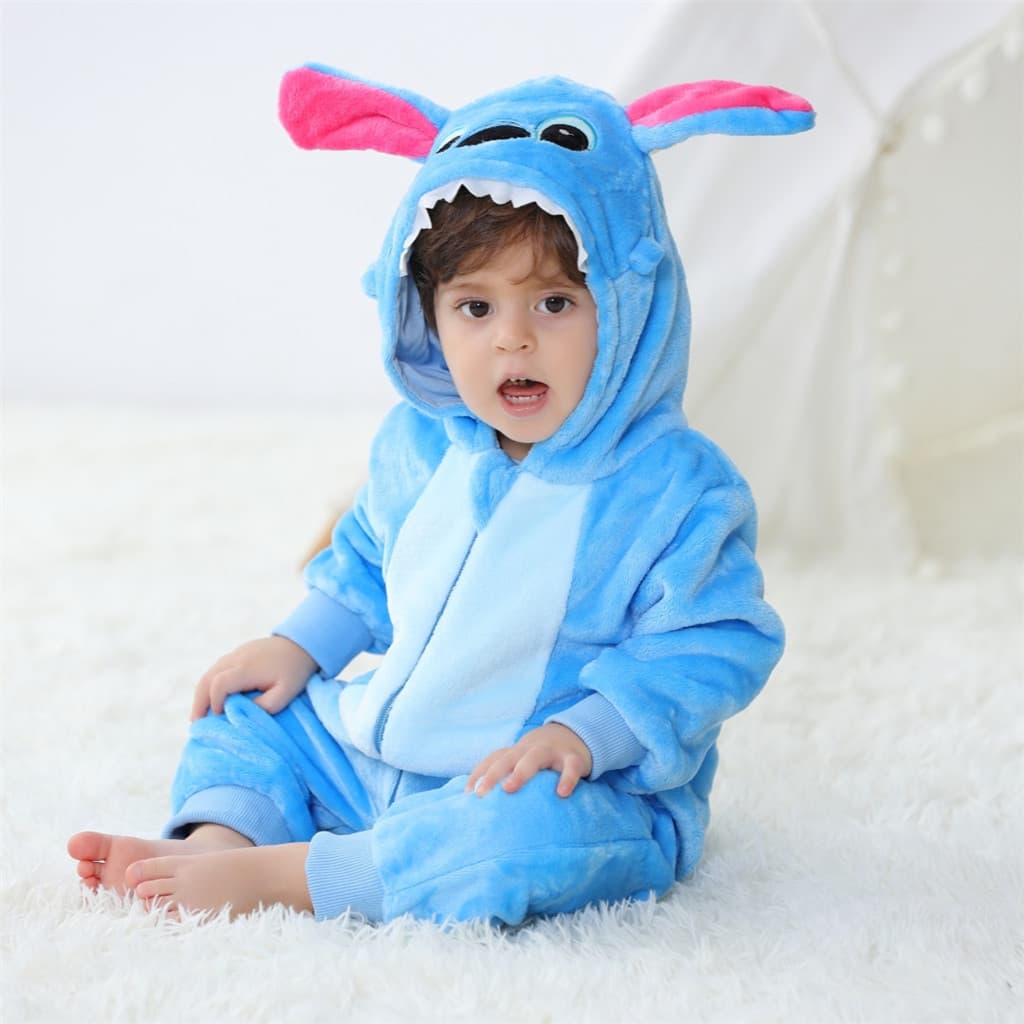 Bebê Unissex Macacão Kigurumi Infantil Bonito Ponto Dinossauro Animal Macacões Recém-Nascidos Dos Desenhos Animados Pija