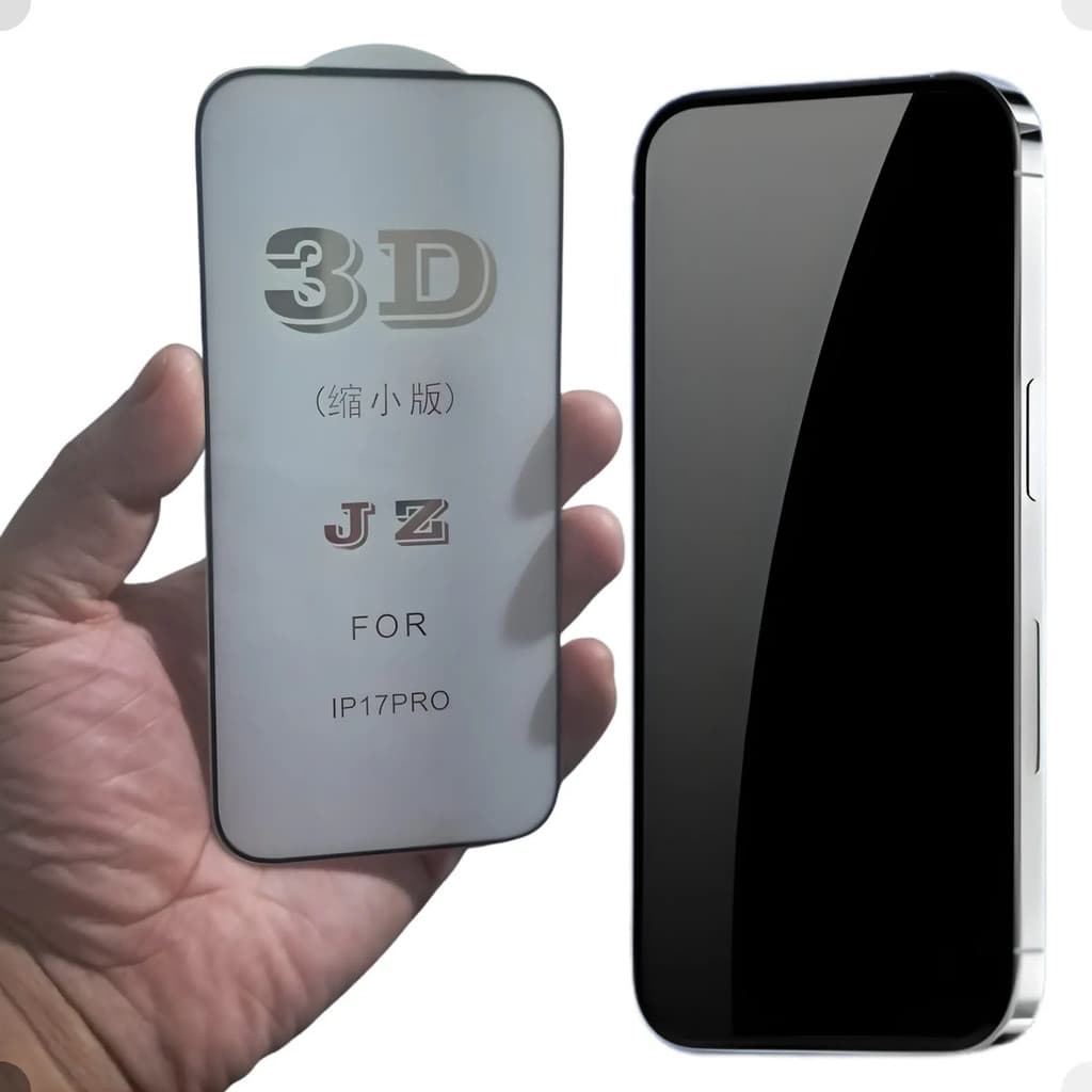 Película Celular iPhone 17pro 3d Black Premium Hd premium pelicula para o celular iphone 17 pro pelicula borda black
