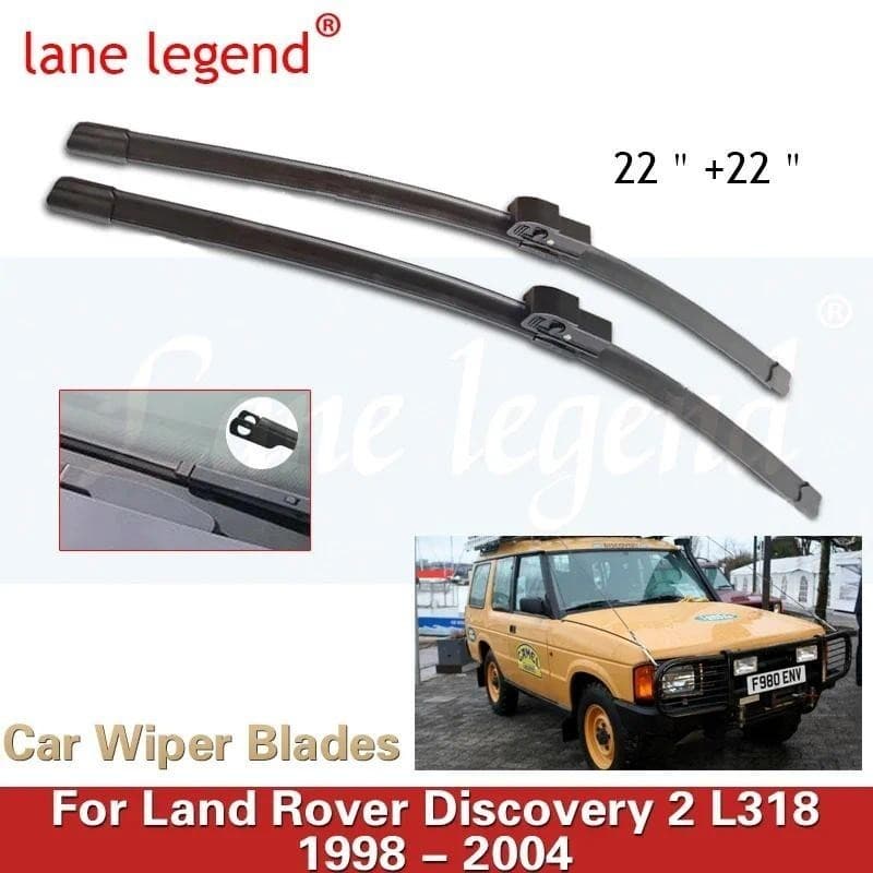 Lâminas De Limpador Dianteiras Do Carro Para LAND ROVER DISCOVERY 2 L318 1998-2004 Escovas De Chuva Da Janela Pára-Brisa