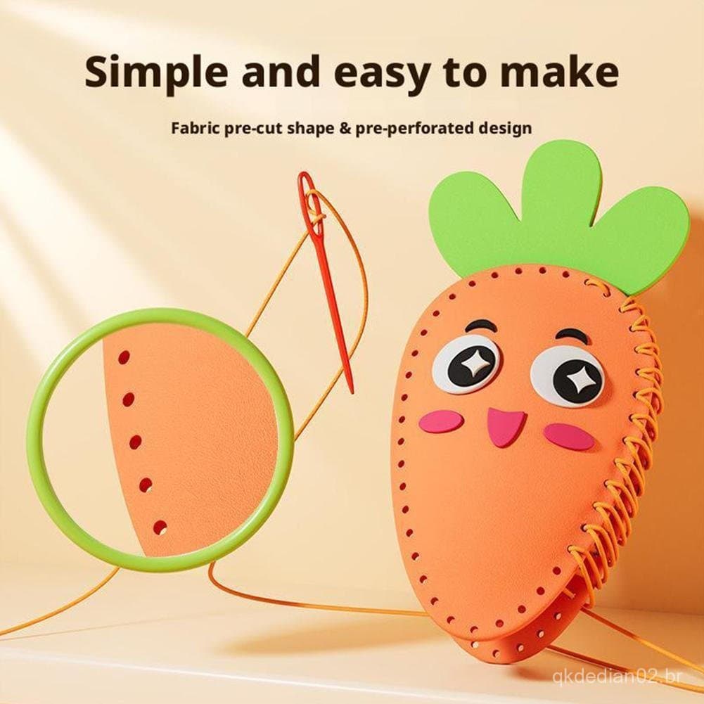 Diy Boneca Costura Brinquedos Artesanal Pingente Material Pacote Presente Ornamentos P8s4